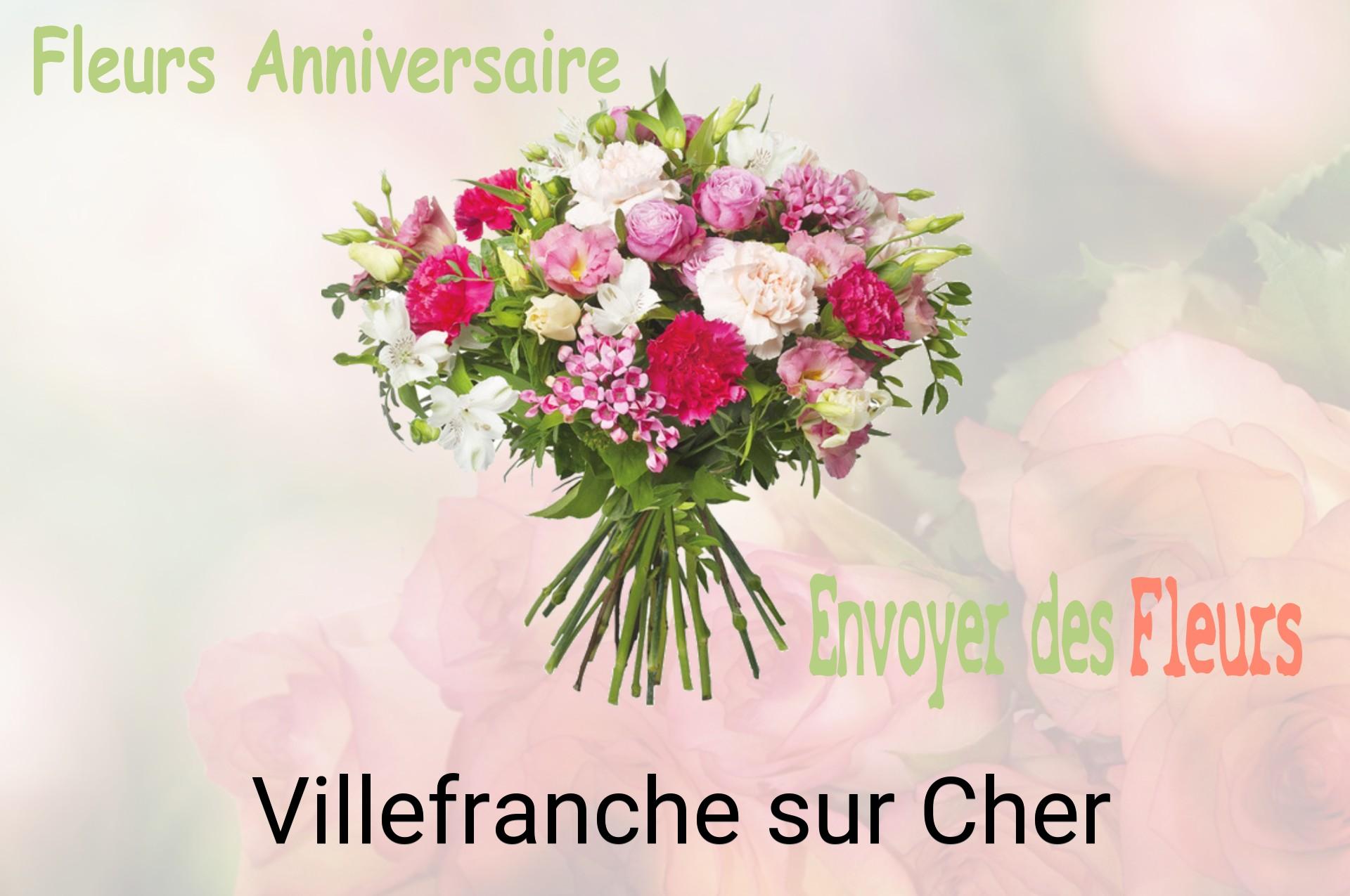 Bouquet de fleurs d’anniversaire livré à Villefranche-sur-Cher